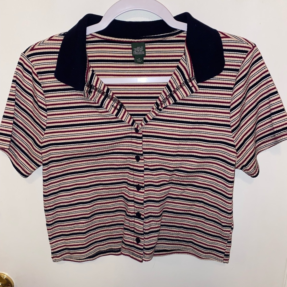 Wild Fable (Target) cropped polo
